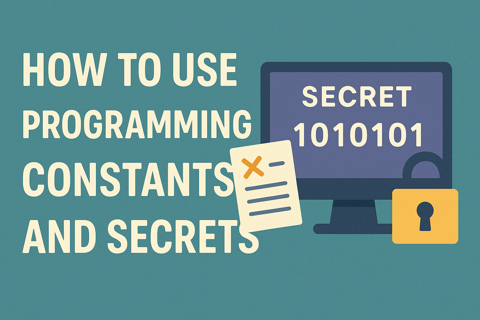 How to Use Programming Constants and Secrets