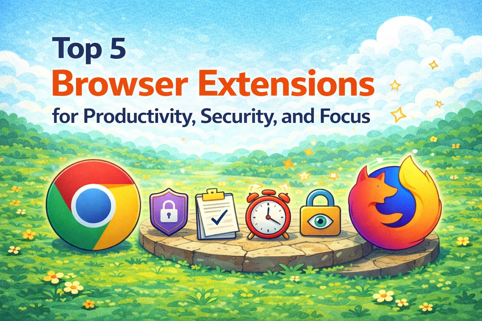 Top 5 Browser Extensions for Productivity, Security, and Focus